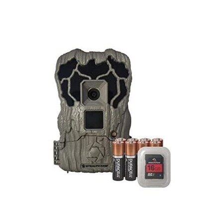Stealth Cam Game Camera Combo, 18 Mp, 18 Ir, Video, Quick Set Mode, 16Gb Sd Card, Batteries Included STC-QV18K